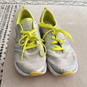 New Balance Gray and Yellow Women's Sneakers